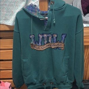 Vintage Green Walt Disney World Hoodie